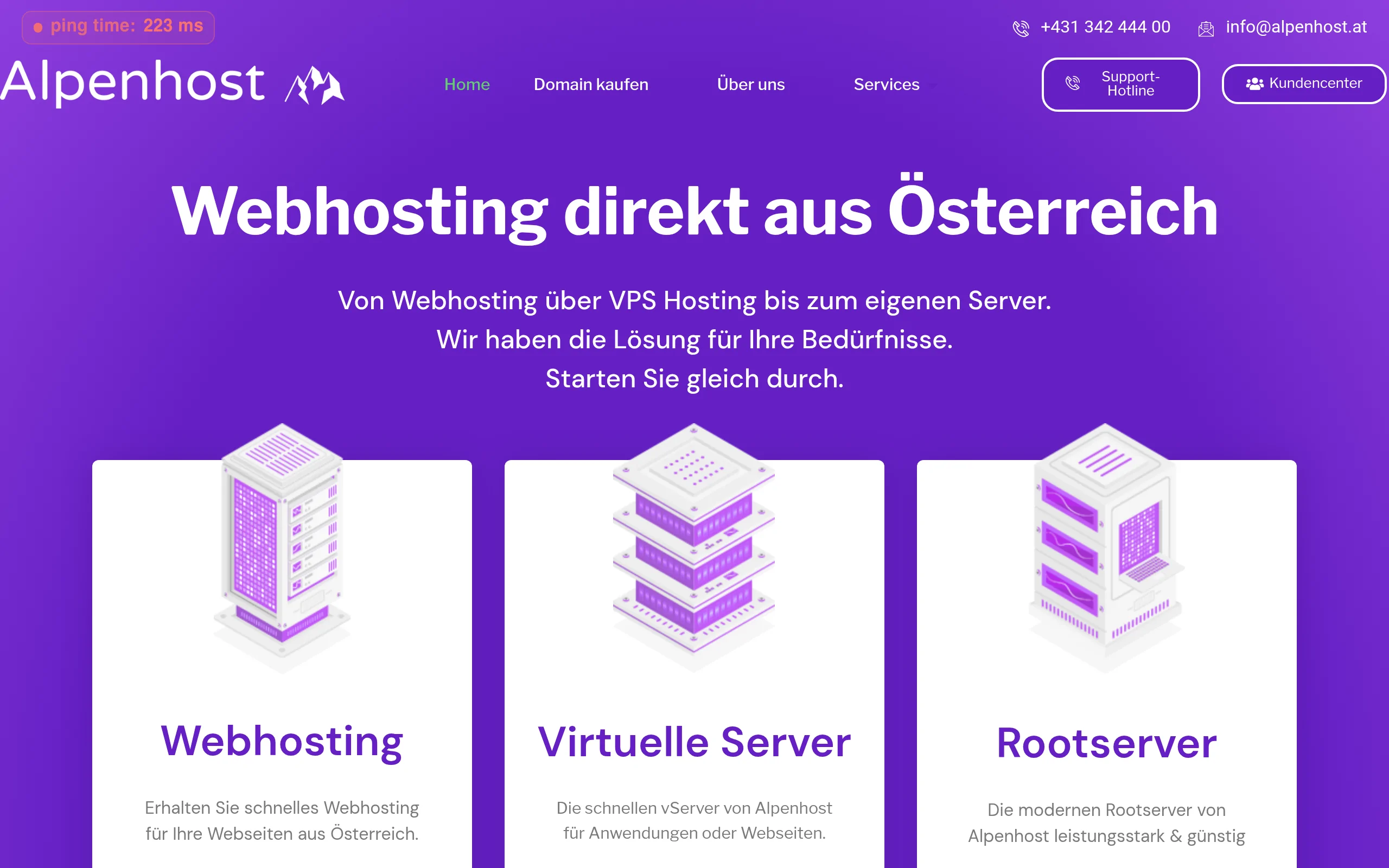 Alpenhost Interface