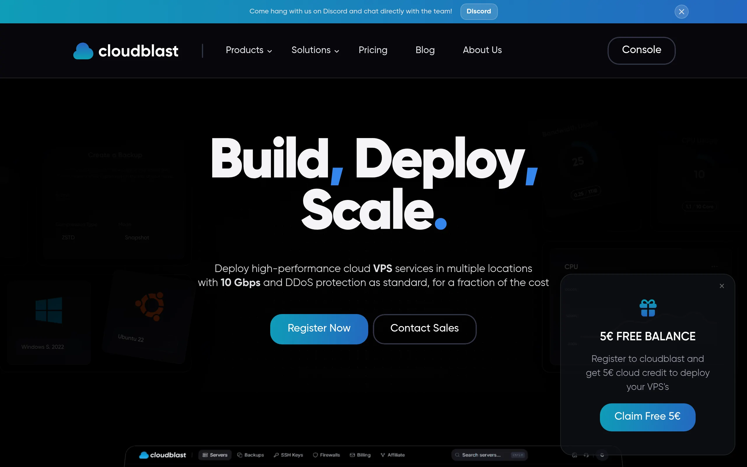 CLOUDBLAST Interface