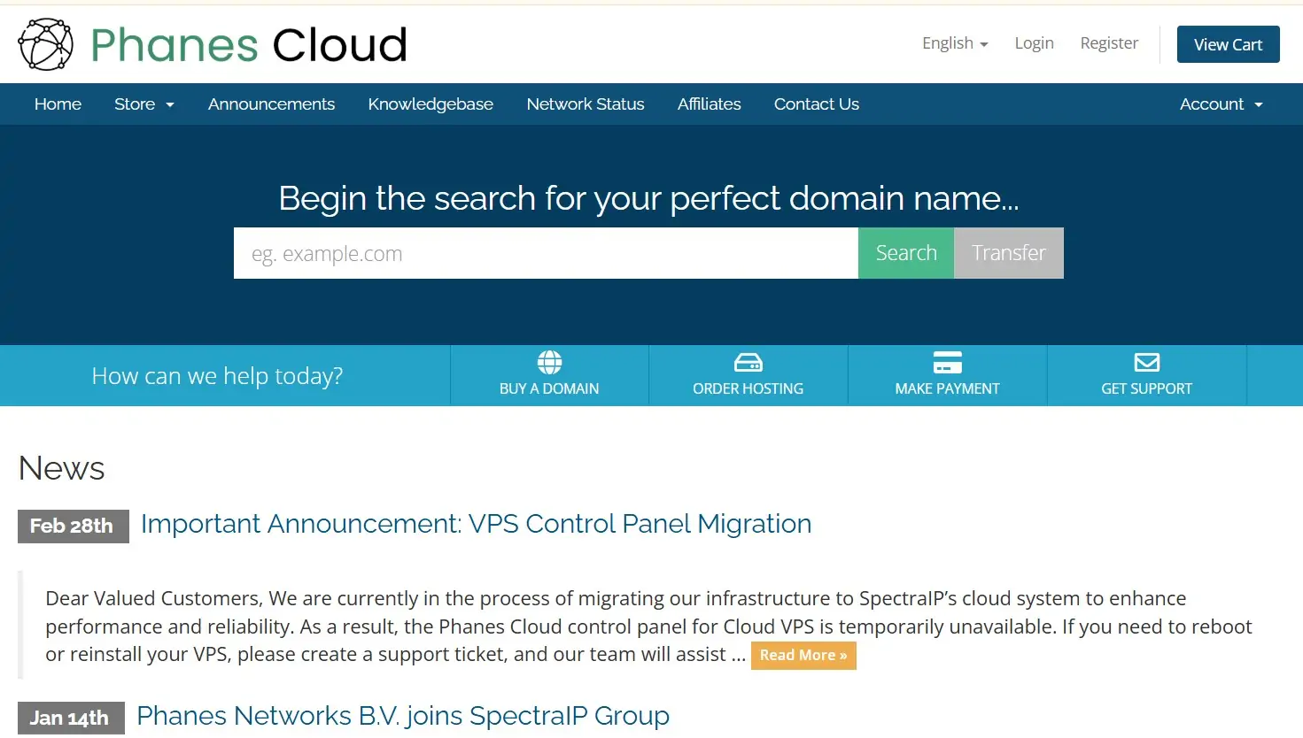 Phanes Cloud Interface