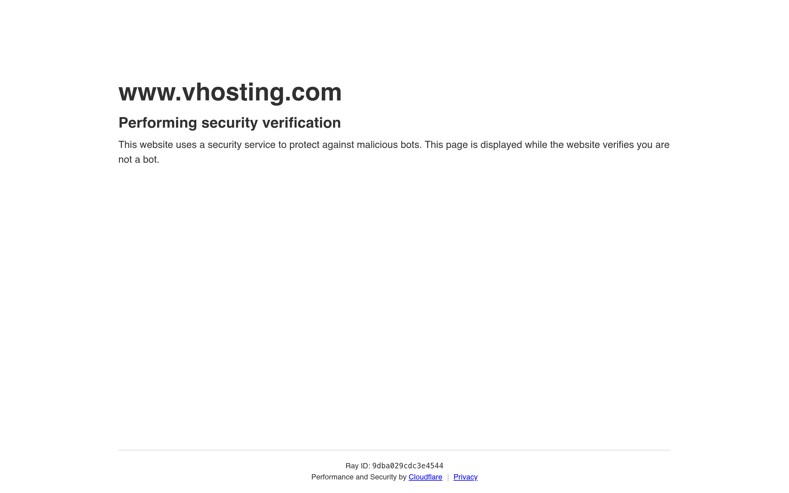 Vhosting Interface