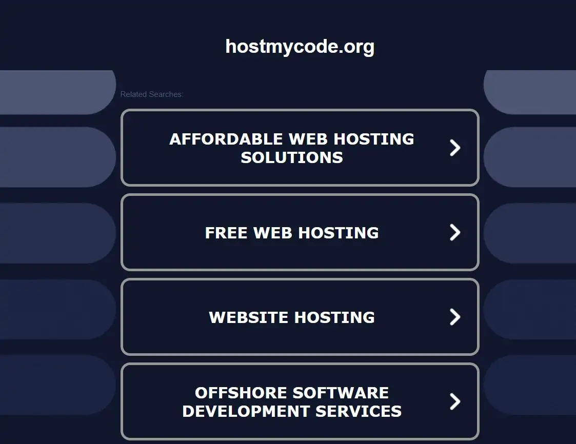 Hostmycode Interface